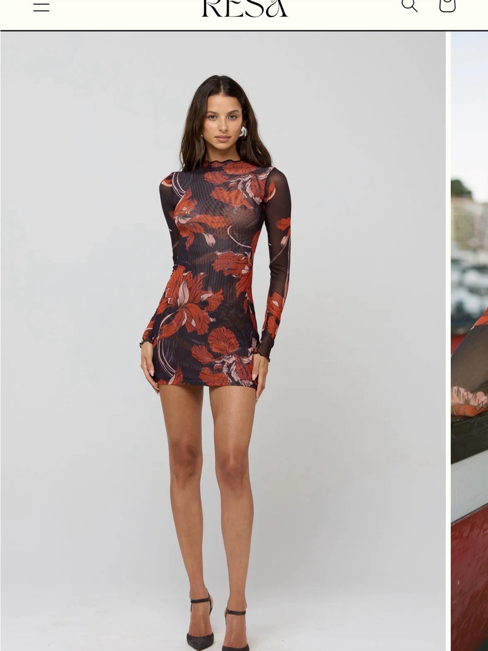 RESA TYLER MINI DRESS IN COEUR